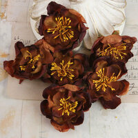 Prima - Bel Canto Collection - Flower Embellishments - Brown