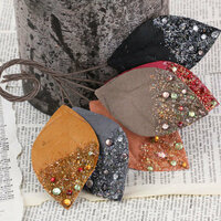 Prima - Spotlight Collection - Leaves Embellishments - Midnight