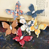 Prima - Papillons Collection - Butterfly Embellishments - Craftsman