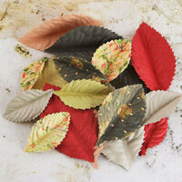 Prima - Plume Collection - Leaves Embellishments - Tea-Thyme