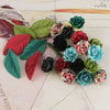 Prima - Perles Collection - Flower and Leaves Embellishments - Rosarian