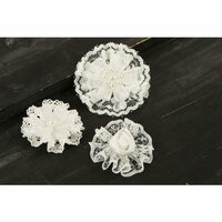 Prima - Tessitura Collection - Fabric Flower Embellishments - Mix 3
