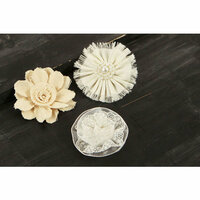 Prima - Tessitura Collection - Fabric and Paper Flower Embellishments - Mix 4