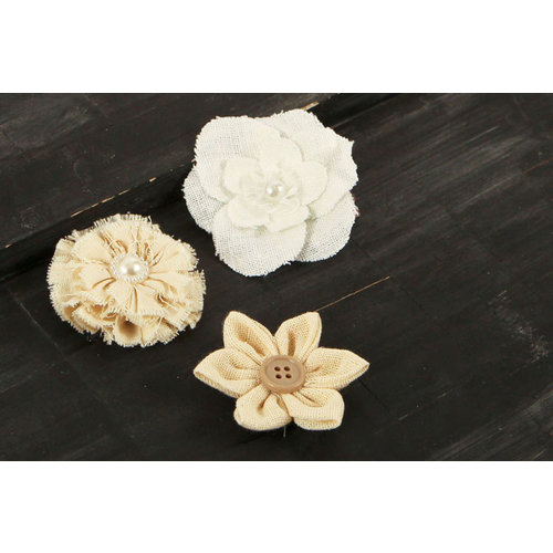 Prima - Tessitura Collection - Fabric and Paper Flower Embellishments - Mix 2