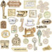 Prima - Lifetime Chipboard Collection - Self Adhesive Chipboard Pieces - Lifetime