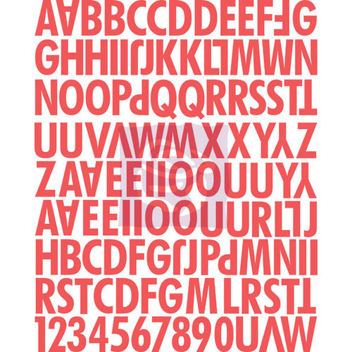 Prima - Lyric Collection - Canvas Alphabet Stickers - Uppercase