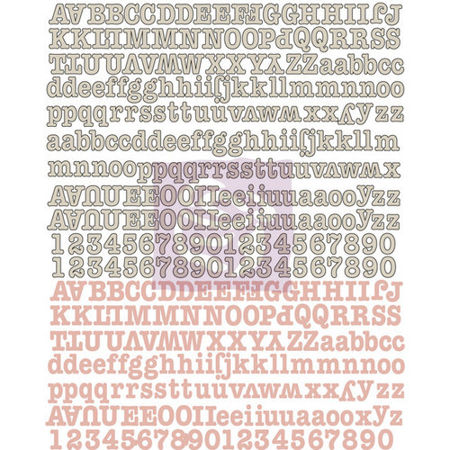 Prima - Fairy Rhymes Collection - Canvas Alphabet Stickers