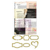 Prima - Lyric Collection - Metal Embellishments - Newsprint Mini Frames