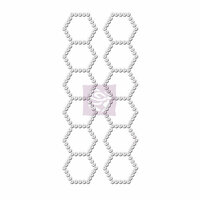Prima - Say It In Crystals Collection - Self Adhesive Jewel Art - Bling - Hexagon Strips - Iridescent