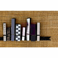 Prima - Sunrise Sunset Collection - Canvas Covered Wood Clips