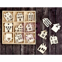 Prima - Wood Icons in a Box - Houses and Buildings