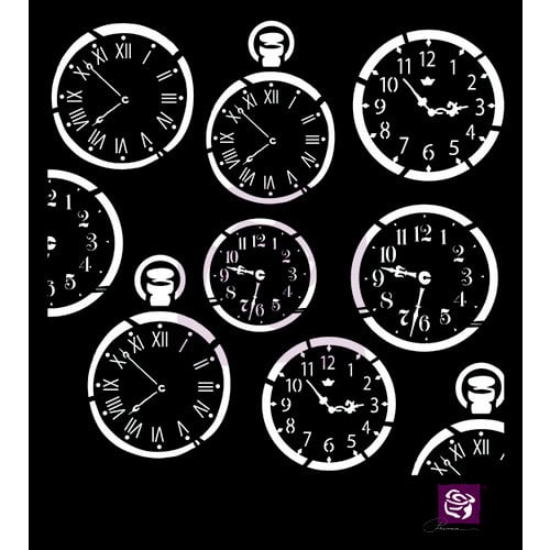 Prima - Stencils Mask Set - 6 x 6 - Clocks