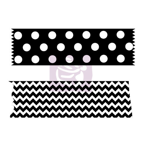 Prima - Wood Mounted Rubber Stamp - Washi Tape - One