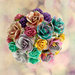 Prima - Hello Pastel Collection - Flower Embellishments - Mini Rose Stems