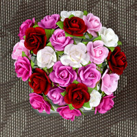 Prima - Mini Sachet Collection - Flower Embellishments - Rose