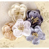 Prima - Giselle Collection - Flower Embellishments - Haze
