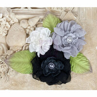 Prima - Paquita Collection - Flower Embellishments - Black Tie