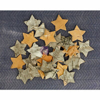 Prima - Natural Bark Icons - Wood Embellishments - Stars
