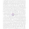 Prima - Canvas Alphabet Stickers - Large - White