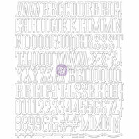 Prima - Canvas Alphabet Stickers - Large - White
