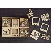 Prima - Wood Icons in a Box - Cameras