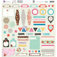 Prima - Anna Marie Collection - 12 x 12 Cardstock Stickers - Journaling Spot