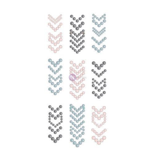 Prima - Say it in Crystals Collection - Self Adhesive Jewel Art - Pearls - Arrows - 1 - Multicolor
