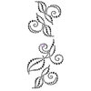 Prima - Say it in Crystals Collection - Self Adhesive Jewel Art - Bling - Swirl - 2 - Black