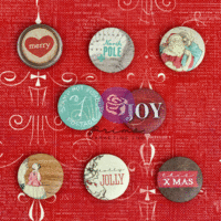 Prima - Jubilee Collection - Christmas - Flair Buttons