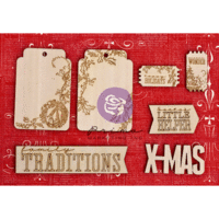 Prima - Jubilee Collection - Christmas - Wood Stickers