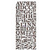 Prima - Alphabet Stickers - Wood Veneer - 1