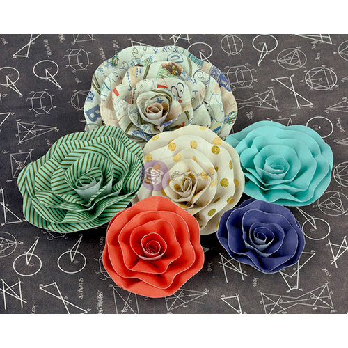 Prima - School Memories Collection - Flower Embellishments - 5