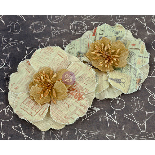 Prima - School Memories Collection - Flower Embellishments - 7