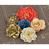 Prima - Allstar Collection - Flower Embellishments - Four