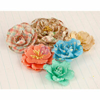 Prima - Delight Collection - Flower Embellishments - Four
