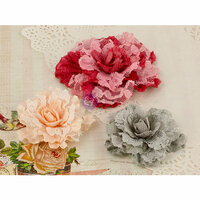 Prima - Scarlett Collection - Flower Embellishments - Two