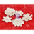 Prima - Jubilee Collection - Christmas - Flower Embellishments - White