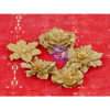 Prima - Jubilee Collection - Christmas - Flower Embellishments - Gold