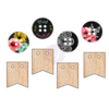 Prima - The Optimist Collection - Wood Embellishments - Buttons