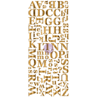 Prima - Wood Veneer Alphabet - Dark