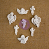 Prima - Resin Collection - Resin Embellishments - Angel - Set of Eight