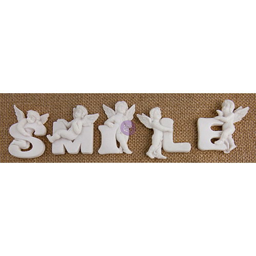 Prima - Resin Collection - Resin Embellishments - Angel - Smile
