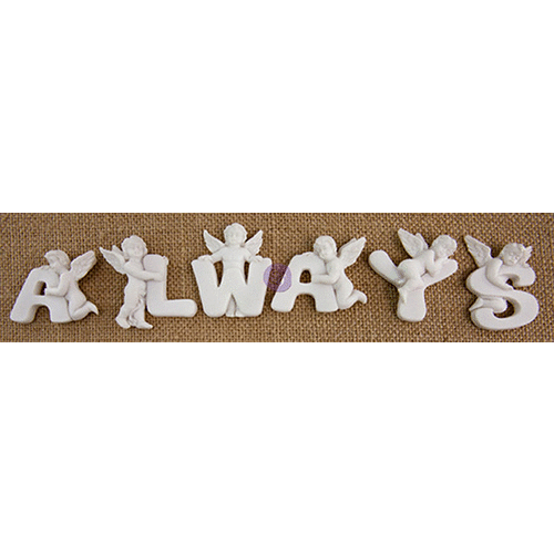 Prima - Resin Collection - Resin Embellishments - Angel - Always
