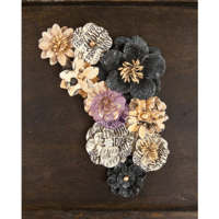 Prima - Cartographer Collection - Flower Embellishments - Vagabond