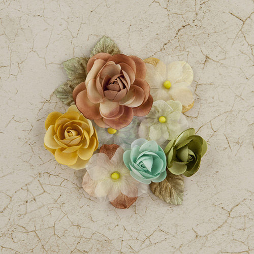 Prima - Time Travelers Memories Collection - Flower Embellishments - Time is Up