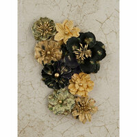 Prima - Time Travelers Memories Collection - Flower Embellishments - Spare Time