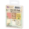 Prima - Coffee Break Collection - 3 x 4 Artist Trading Card Pad