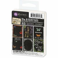 Prima - Forever Green Collection - 3 x 4 Artist Trading Card Pad