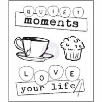 Prima - Coffee Break Collection - Clear Acrylic Stamps - One