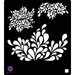Prima - Stencils Mask Set - 6 x 6 - Decor 2